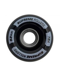 Hjul Supreme Rollers Quad Wheels 62mm/78A Black 4-Pack 149,00 kr.